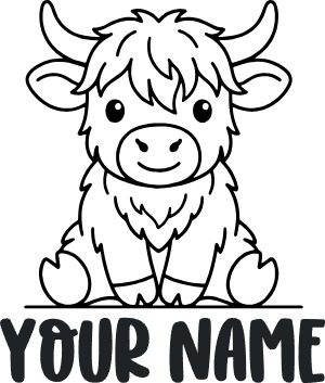 Baby Highland Cow