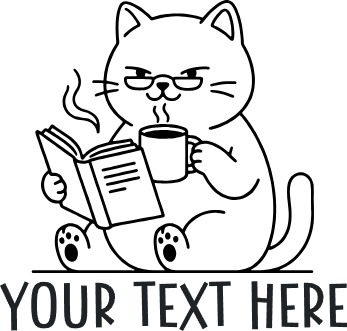 Clever Cat Reading Book