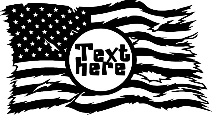 Distress USA Flag