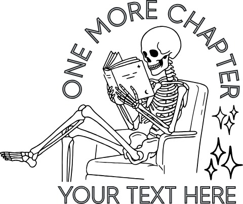 One More Chapter Skeleton Reading Book