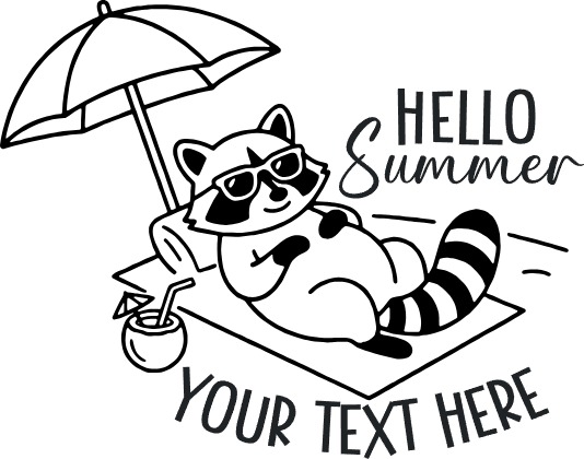 Relaxing Summer Raccoon