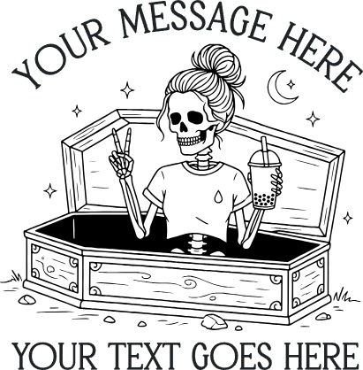 Skeleton Inside Coffin