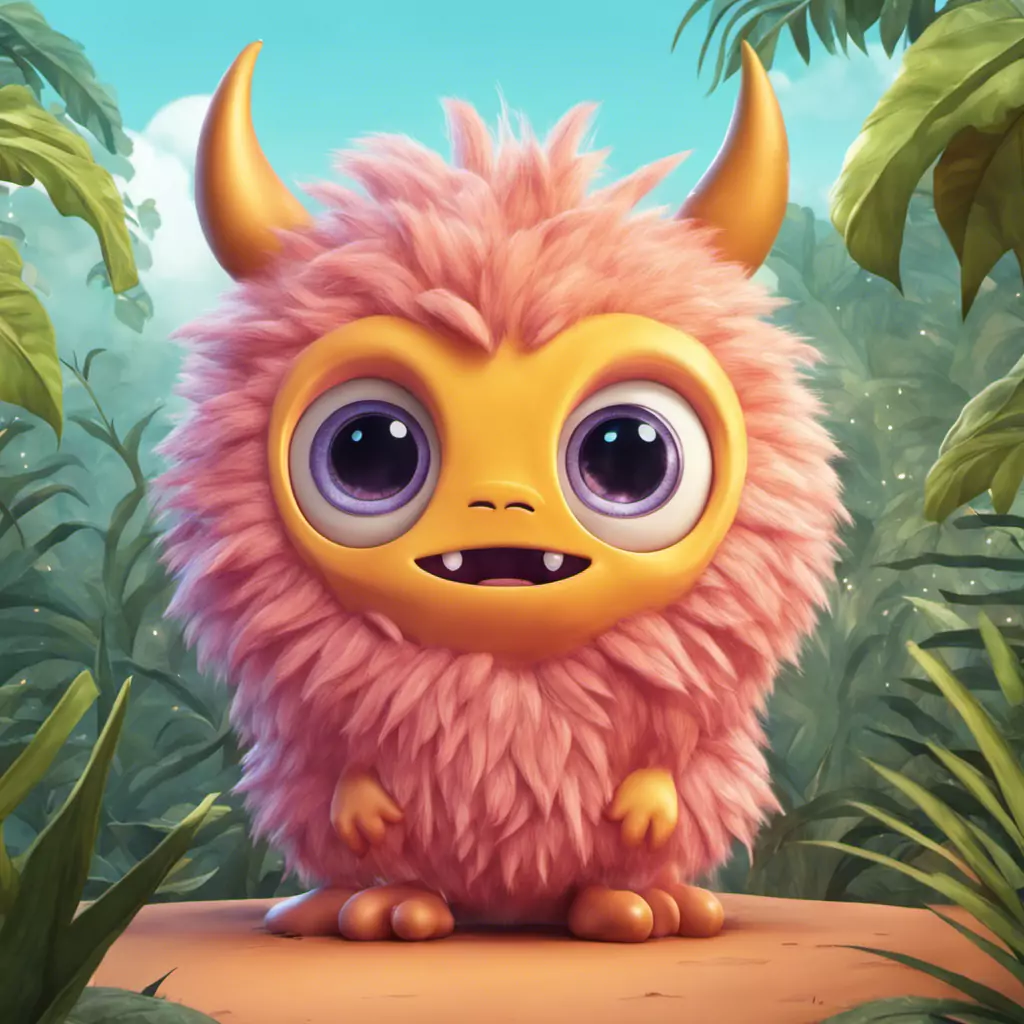 a very cute little furry creature sitting on a rock